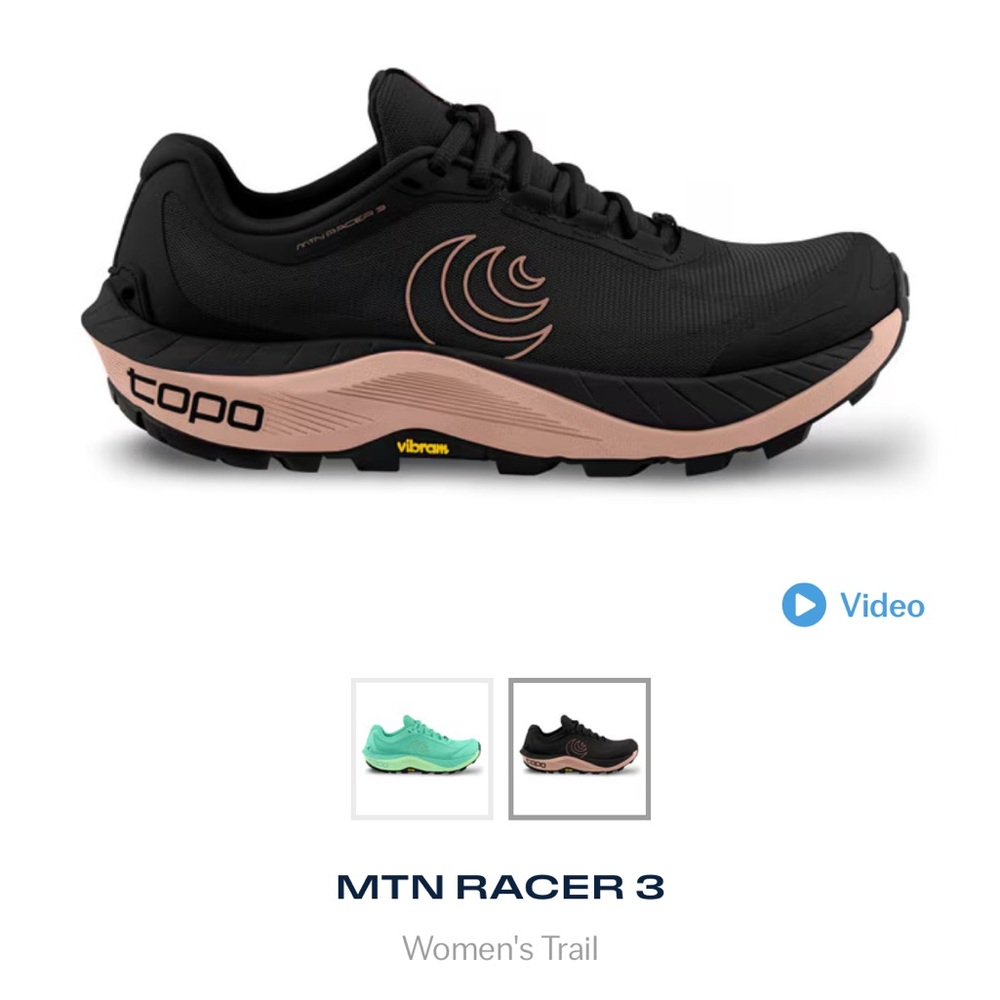 Topo MTN Racer 3 Women's Trail Shoes - Black and Mauve